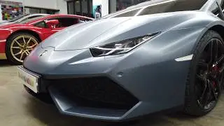 Lamborghini Huracan Satin ThunderCloud Wapping