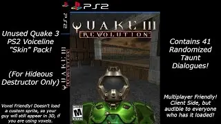 PS2 Quake 3 Doom Guy Unused Voice Lines Skin Showcase (Hideous Destructor Mod)