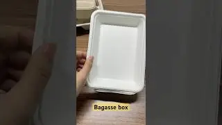 Food Tray PFAS Free Disposable Paper Plates Bagasse Sugarcane Eco-Friendly Plant Fiber #bagasseplate