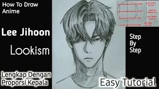 Lee Jihoon | Lookism | How To Draw Anime | Cara Menggambar Anime