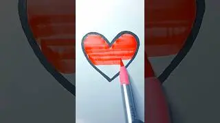 Satisfying Heart Drawing ❤️ | Relaxing Art That Calms Your Mind #shorts #art #viral