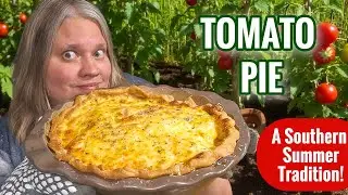DELICIOUS SOUTHERN TOMATO PIE RECIPE! THE PERFECT SUMMER TRADITION! 