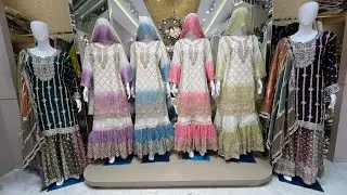Biggest Pakistani Dress Material Wholesaler in India | Sai Dresses Surat Textile Market  
