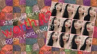 CHEAPEST lipstick by LAMUSELAND 12 MATTE LIPGLOSS P169.00