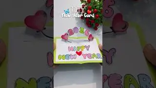 DIY Happy New Year 🎊2026 Greeting Card Idea | DIY New Year Card🎉 #newyeargreetingcard #diygreeting