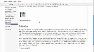 Embed a Web 2.0 Tool in a Google Site