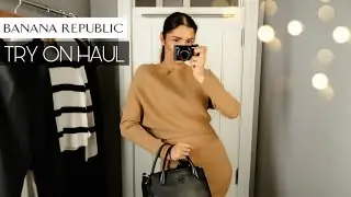 BANANA REPUBLIC try on HAUL 2021 | The Allure Edition VLOGMAS 3
