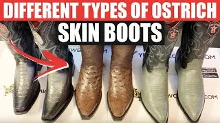 Different Type Of Ostrich Skin Cowboy Boots