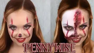 PENNYWISE HALLOWEEN MAKEUP // PRETTY VS POISONOUS