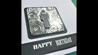 How to make silver mirror card look like tarnished metal