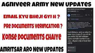 Pre Documents Verification Agniveer Army | New Email Updates Second Phase🇮🇳😱#agniveer
