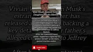 Elon Musk&rsquo;s daughter speaks out on Epstein link. Internet reacts 👀 #youtubeshorts #breakingnews