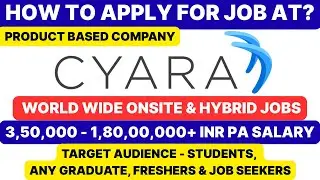 Как подать заявку на работу в Cyara? | 3.5 LPA - 1.8 CR+ PA | Соискатели | Индия | Гибридная рабо...