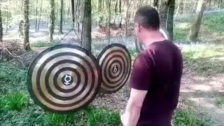 a short gong playing video in blue bell woods