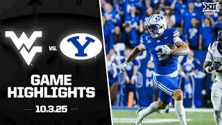 West Virginia vs. #23 BYU Game Highlights | 2025 Big 12 Football