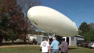 The second test flight of the 32 ft Nylon outdoor RC Blimp
