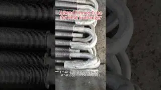 U bend finned tube for heat exchanger.#fintubefactory #fintube #heatexchanger #heatexchangers