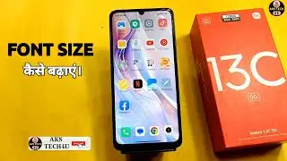 How To Change Font Size in Redmi 13c 5G | Redmi 13c 5G Font Size Change Kaise Kare
