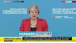 Theresa May waters down 'dementia tax'