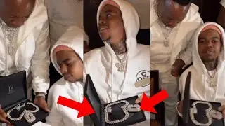 Lil Poppa Celebrates His Signing To Yo Gotti CMG label By Receiving His CMG Chain