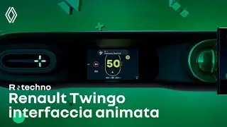nuova interfaccia animata a bordo di #Renault #Twingo #ETech #electric