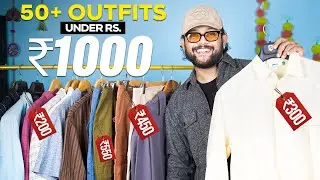 50 Best Outfits Under ₹1000 👕💥 Shirts, Jeans, Shoes Under ₹500 | Myntra Sale Haul 2025 | ONE CHANCE