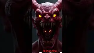 Scary 3D Monster with Glowing Eyes &ndash; AI Horror Art #youtube