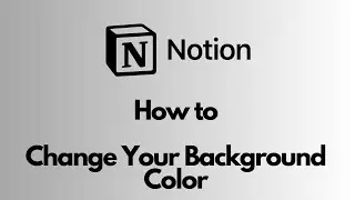 Notion - How to Change Background Color