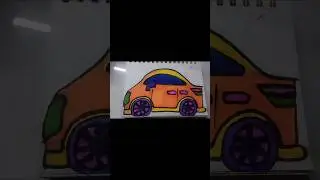 How to Draw a Cute Car Easy | Simple Car Drawing#cardrawing #shorts #art #drawing  #drawingtools