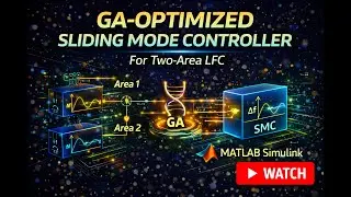 GA-Optimized Sliding Mode Controller for Two-Area LFC | MATLAB Simulink