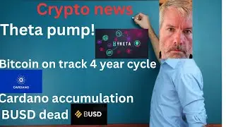 Theta pumping! bitcoin on track 4 year cycles. Cardano accumulation