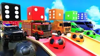 Bingo Song! Cars Go through Magic Cube Shaped Portal || Baby Nursery Rhymes & Kids Songs