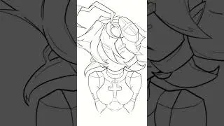 Profile Picture Process #art #drawing #digitalart #shorts