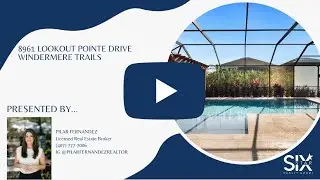 Pool Home for Sale in Windermere, FL | 8961 Lookout Pointe Dr | Pilar Fernandez, Six Star Realty Gr.
