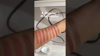 Swatches of 8 Popular MAC lipstick shades on my Brown skin #maclipsticks