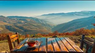 Winter Jazz on the Mountain &ndash; Peaceful Coffee Music with Scenic View