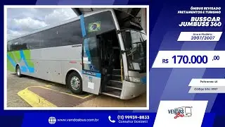 VENDIDO &Ocirc;nibus Busscar Jumbuss 360 &ndash; turismo, impec&aacute;vel &ndash; Revisado &ndash; Scania K 310 &ndash; 2007/2007