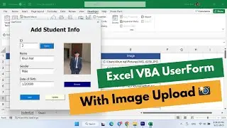 Excel VBA UserForm with Image Upload Save, Search, Update & Delete Tutorial