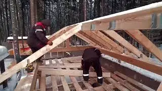 how to make a roof fix rafters, как сделать крышу, крепыт