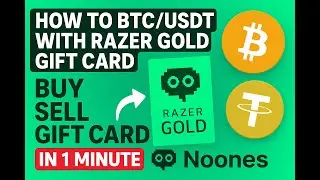 Convert Razer Gold Gift Card to BTC/USDT in 1 Minute | Noones Tutorial