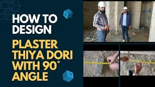 HOW TO FIX A PLASTIC DORY WITH 90&deg; ANGLE FOR WALL PLASTER THIYA (Guide) FIXING.