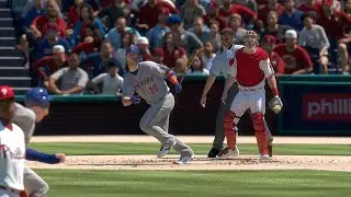 MLB The Show 22 Gameplay - New York Mets vs Philadelphia Phillies - MLB 22 PS5