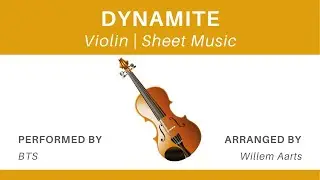 Dynamite - BTS | Violin | Sheet Music