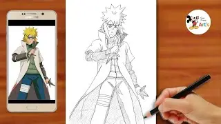 How To Draw Minato Namikaze Full Body || Naruto's Father Drawing 