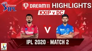 IPL 2020 match 2 highlights // DC v KXIP match highlights //