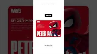 Marvel Toys page animated interface designs in Figma?#shorts  #animation #figma #tutorial