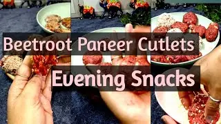 How To Make Beetroot Paneer Cutlets | Simple and Easy recipes #foodtuberbystuti #snacks #food 
