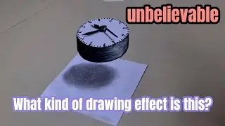 Mind-Blowing 3D Clock Drawing | Realistic Optical Illusion Art