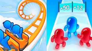 All Level Speed Run Challenge Join Blob Clash 3D VS Runner Coaster💥All Level Unlocked  Android IOS 