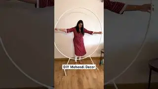 Easy DIY Mehendi Decor😱 #shorts #mehndi #mehndidecor #weddingdecoration #diyideas #diycrafts #diy
